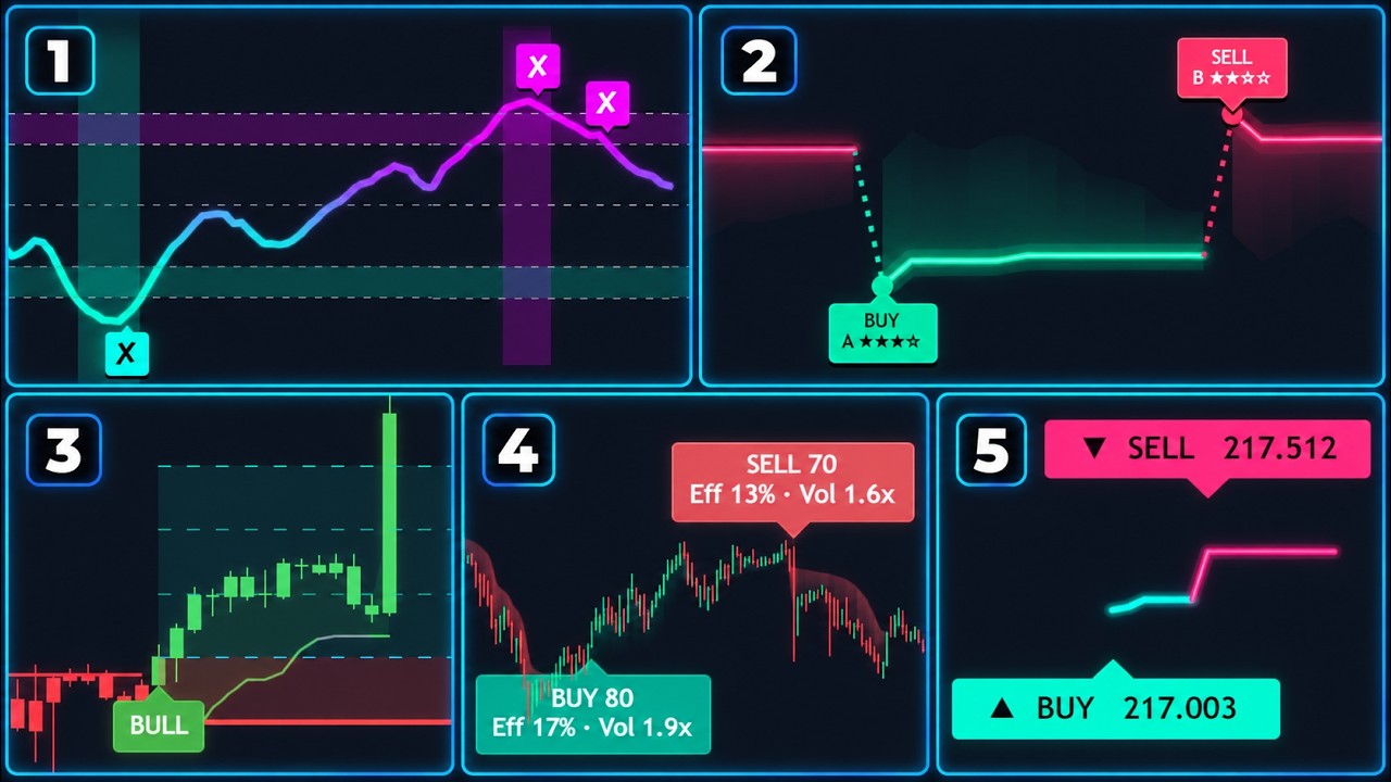 Top Five Newest & Most Accurate Buy/Sell Indicators on TradingView