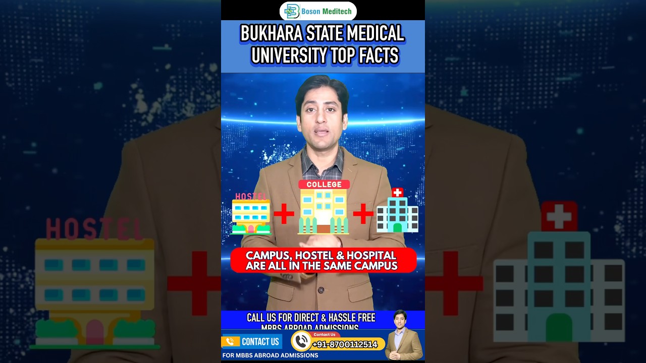 Bukhara State Medical University Top Facts | MBBS in Uzbekistan #mbbsinuzbekistan #bosonmeditech