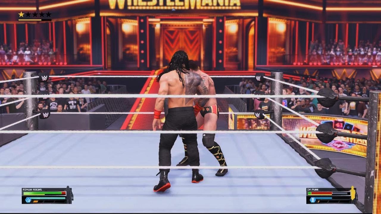 WWE 2K25 ROMAN REIGNS VS CM PUNK