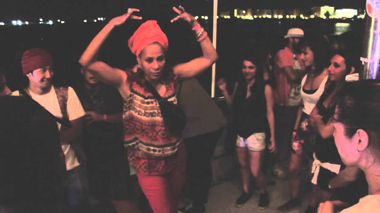 Marjory Smarth losing herself with dance feeling the groove