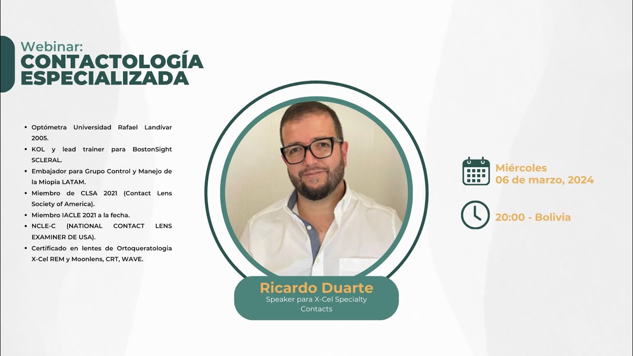 Webinar: Contactología Especializada de X-Cel
