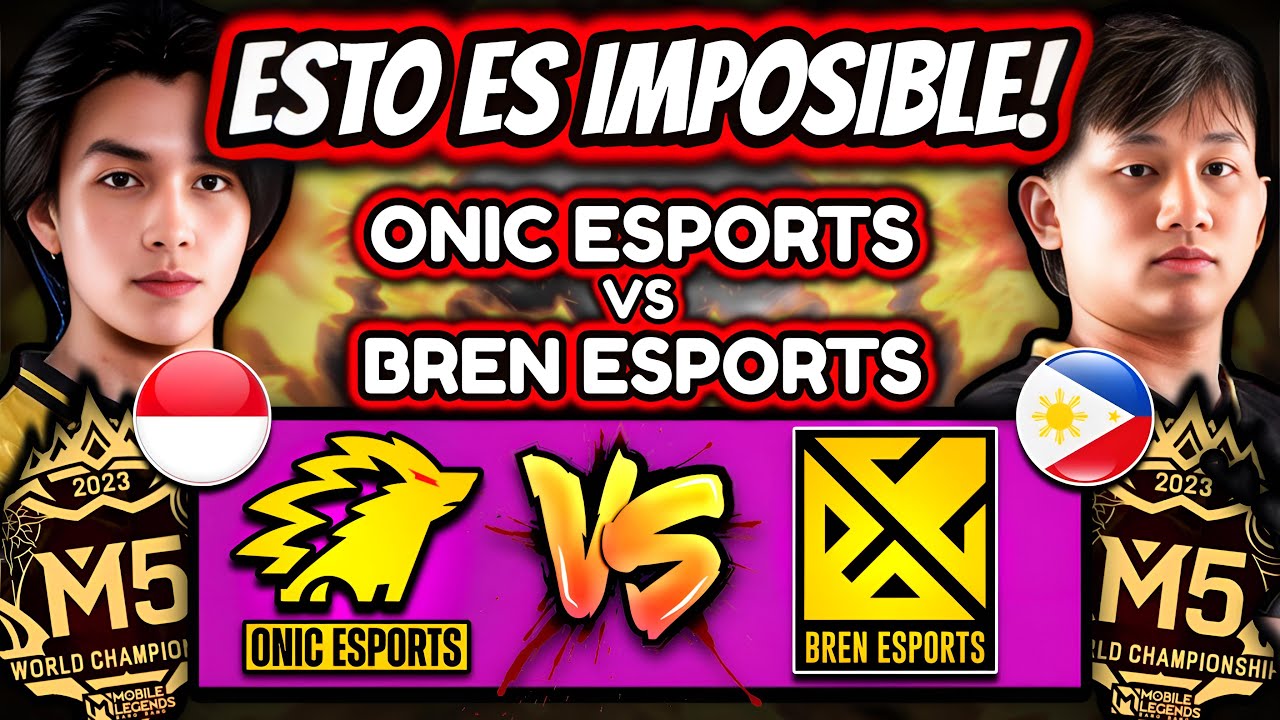 &iexcl;ESTA PARTIDA ES FISICAMENTE IMPOSIBLE! ONIC ID vs BREN ESPORTS - M5 KNOCKOUT STAGE | MOBILE LEGENDS