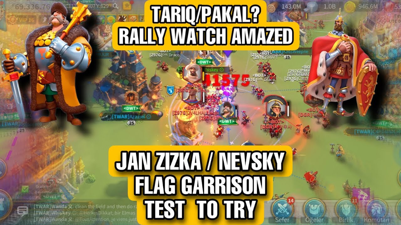 JAN ZIZKA / NEVSKY FLAG GARRISON- TARIQ / PAKAL RALLY! RALLY?? 👀 #riseofkingdoms
