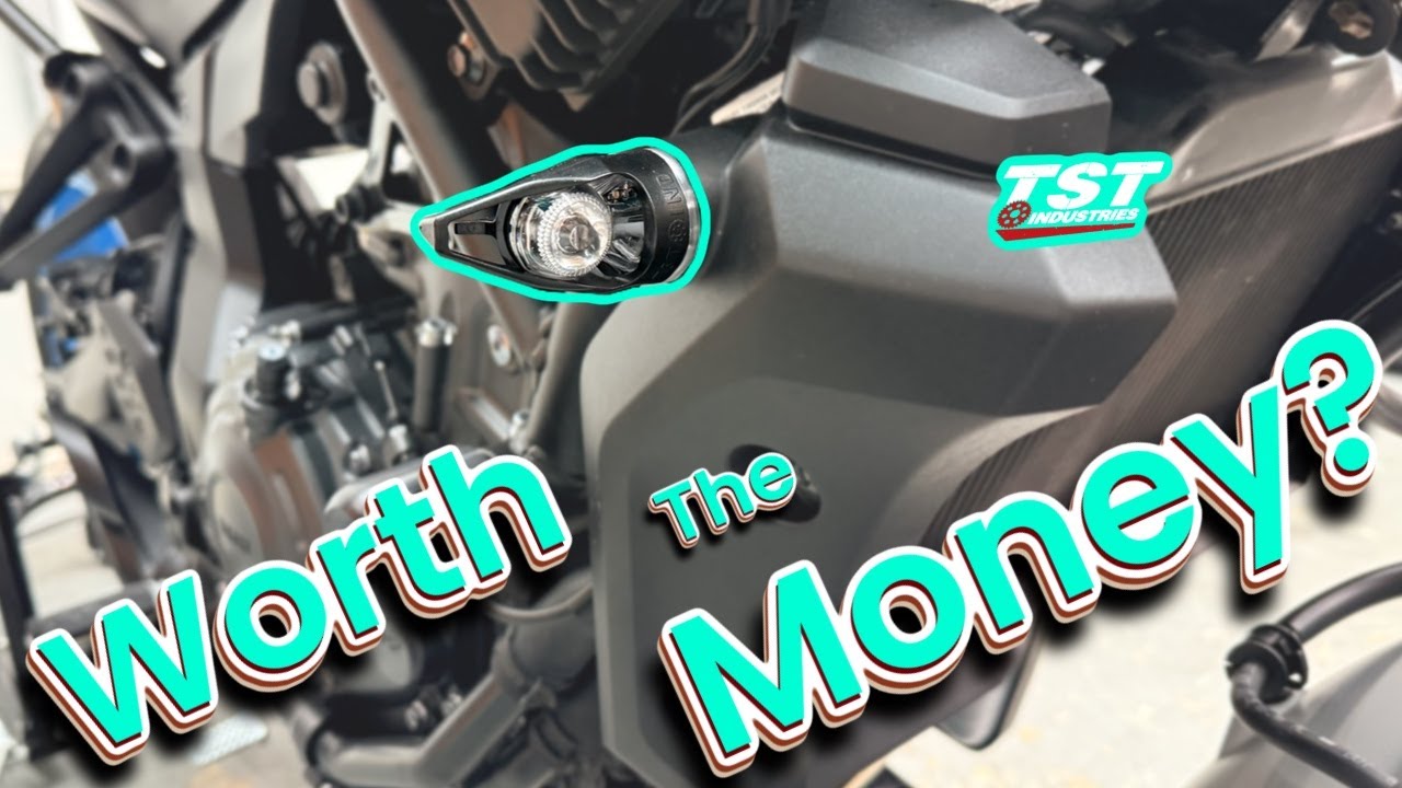 Установка переднего указателя поворота TST Industries для Yamaha MT07