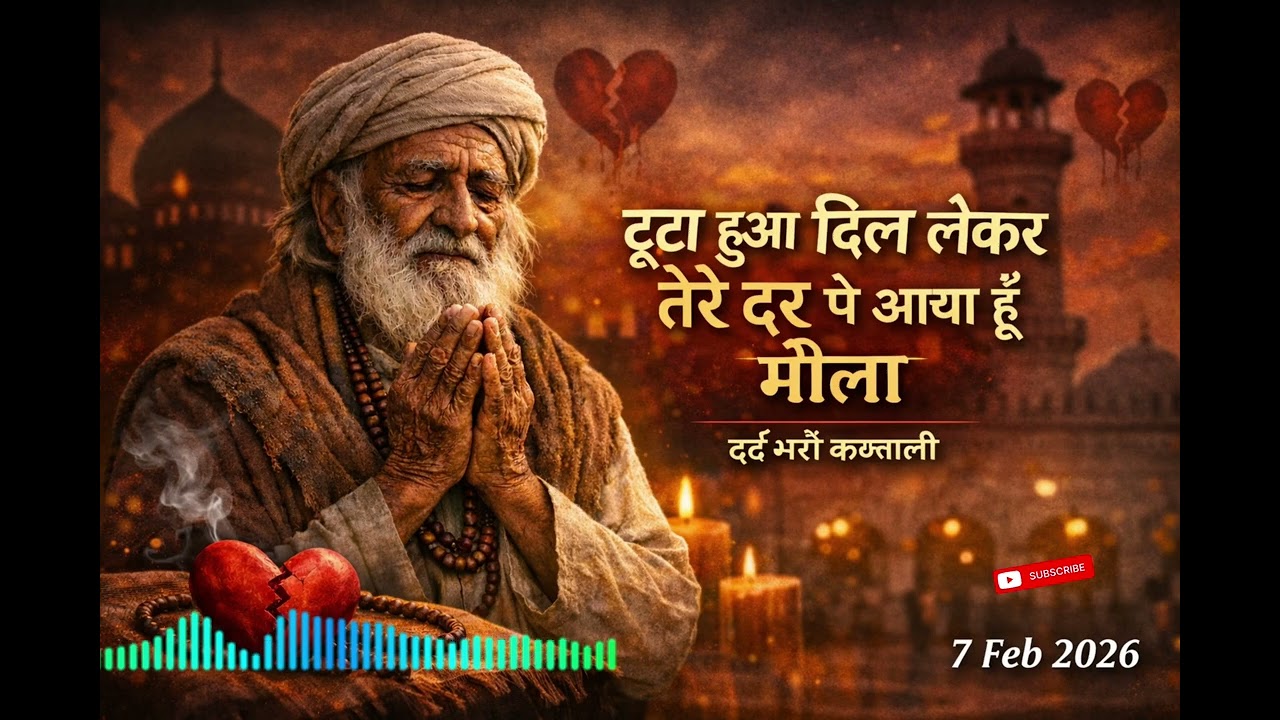 Broken Heart Qawwali 2026. Toota Hua.Dil Lekar Tere Dar Pe Aaya HoonMaula.HeartTouching Sufi Qawwali