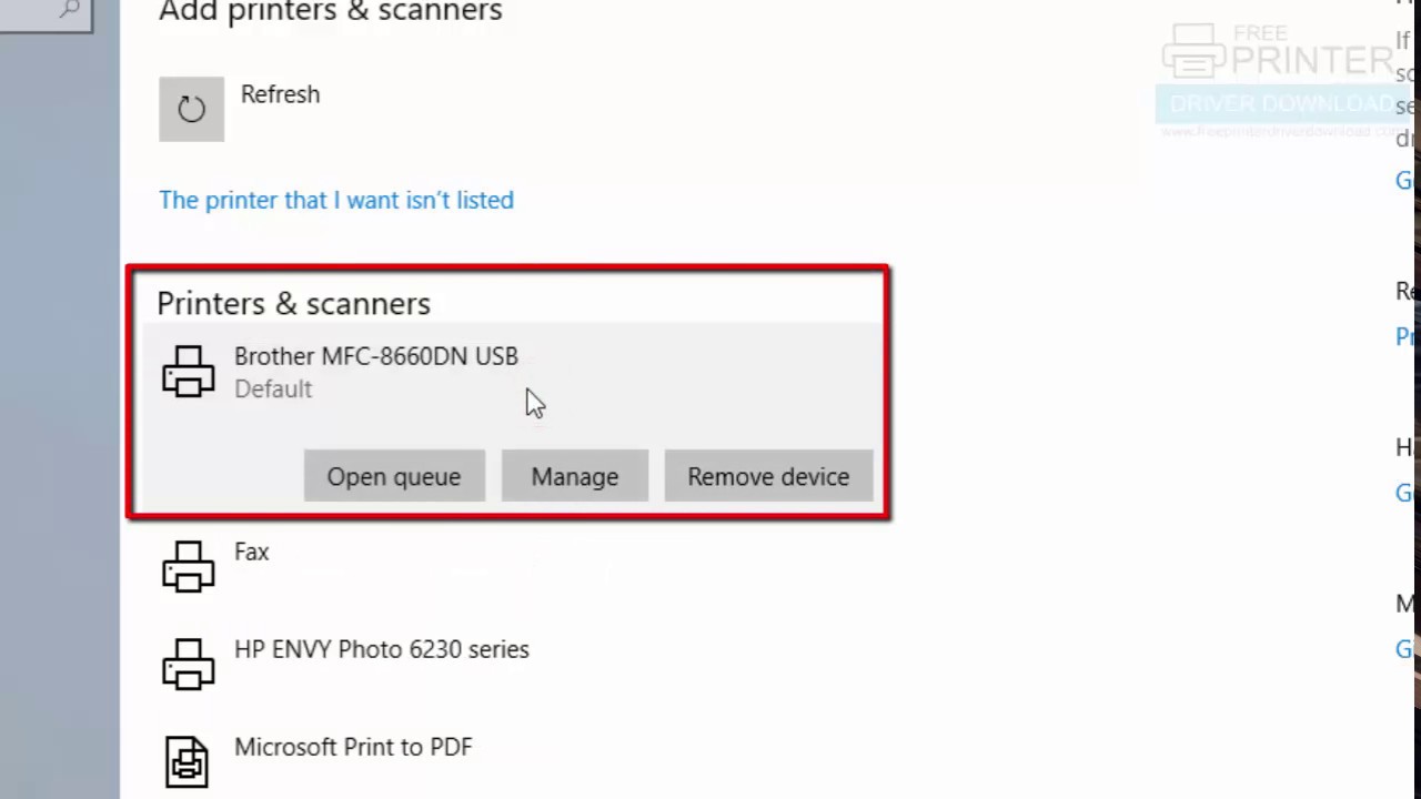 how to install Brother mfc 8860dn printer on windows 10 manually