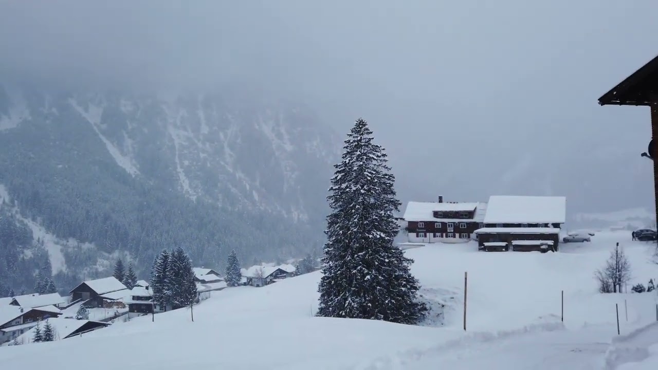 Kleinwalsertal Mittelberg Austria - Schneefall