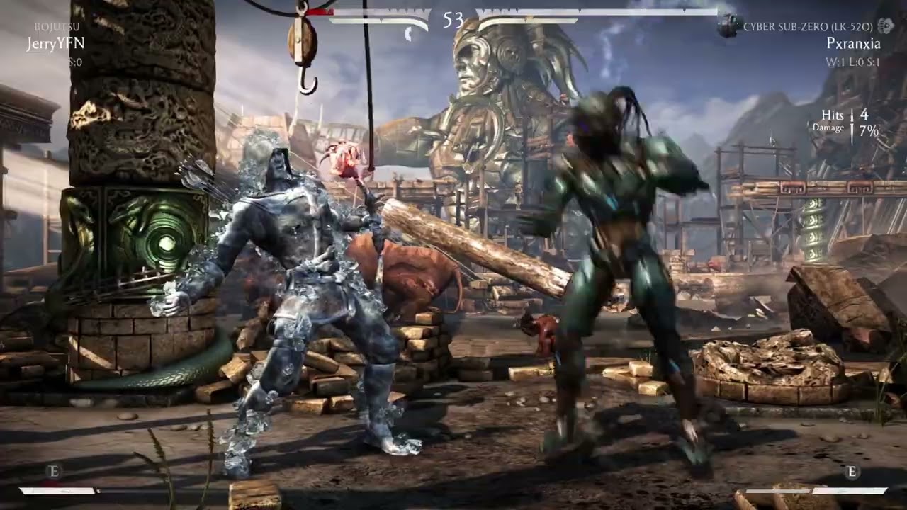 MKX Ft 3 vs JerryYFN                   #MKX #MortalKombatX #Cyrax #Triborg
