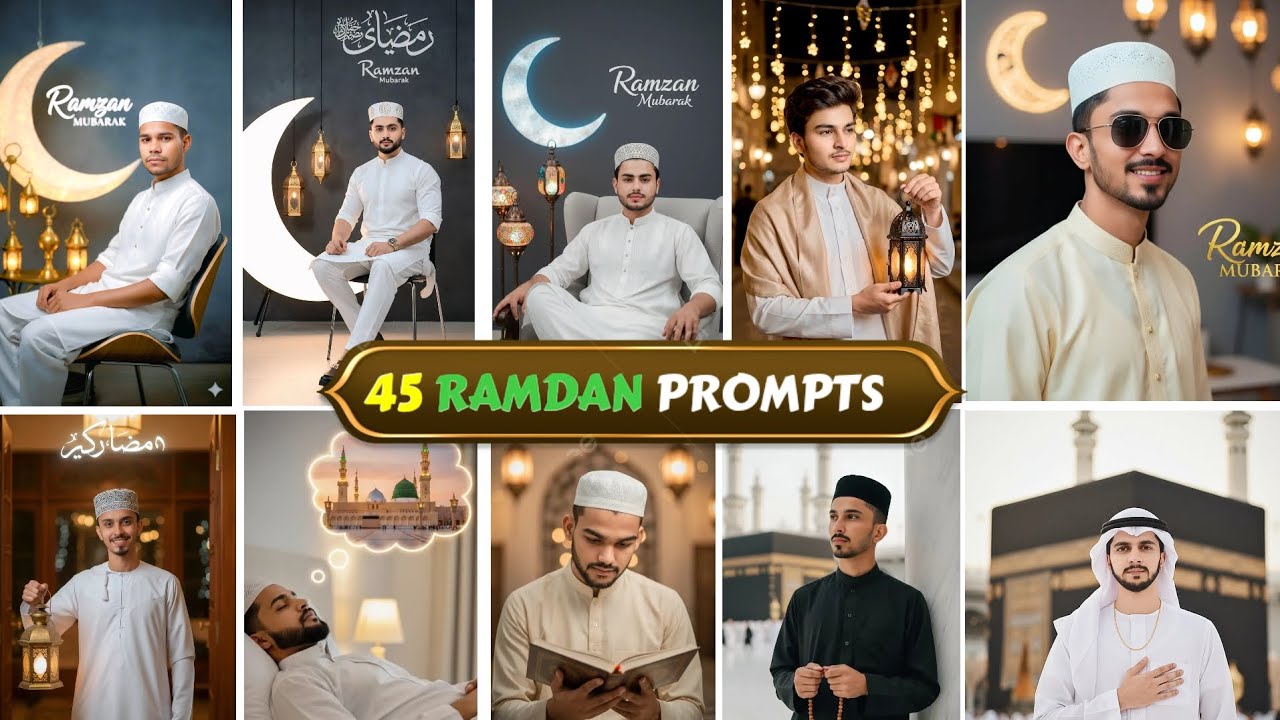 45+ BEST GEMINI AI PROMPTS FOR RAMADAN KAREEM | ISLAMIC PHOTO EDITING | ISLAMIC AI PROMPTS 💥🔚