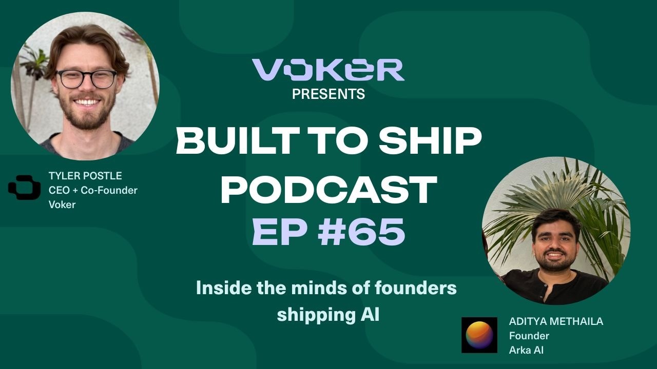 Built to Ship with Aditya - Founder @ Arka
