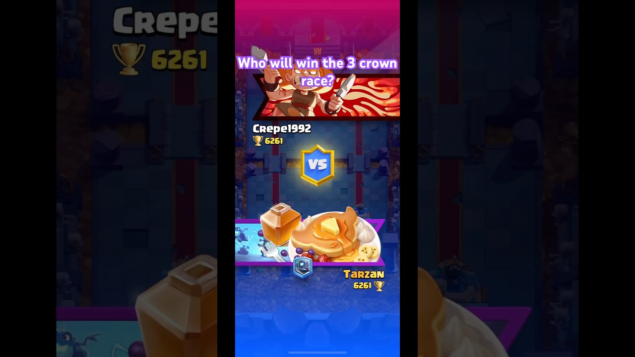 Three crown 👑 race #clashroyale