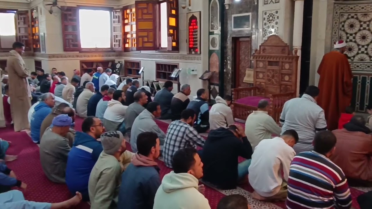 رفع اذان ظهر الجمعة دكتور احمد الديداموني من مسجد عباد الرحمن باكتوبر