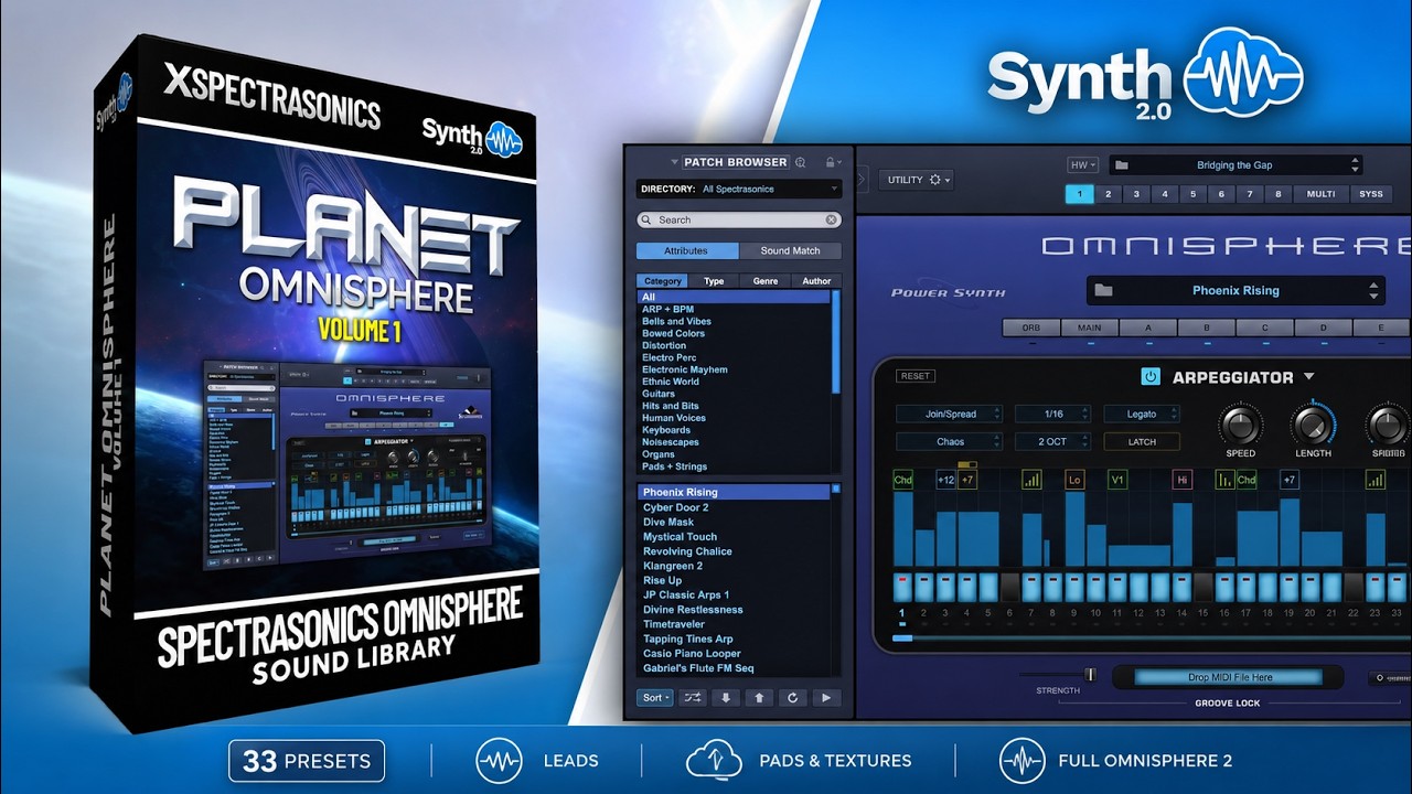 PLANET OMNISPHERE VOL 1 SOUND BANK | SPECTRASONICS OMNISPHERE