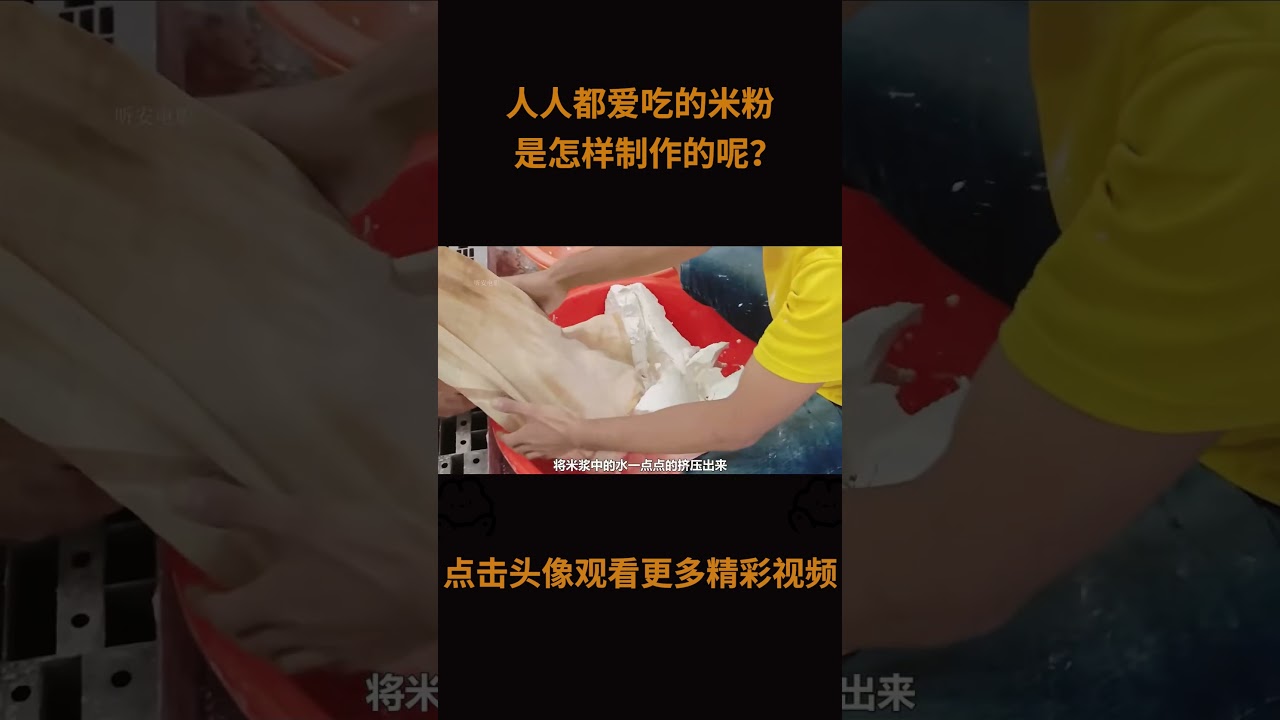 人人都爱吃的米粉，传统米粉是如何制作出来的呢？#工艺 #制作过程 #米粉 #科普