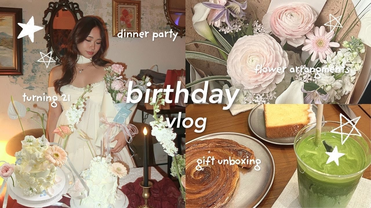Видеоблог ко дню рождения 🍰 ♡˗ˏ*˚: исполняется 21 год, устраиваем ужин, распаковываем подарки, со...