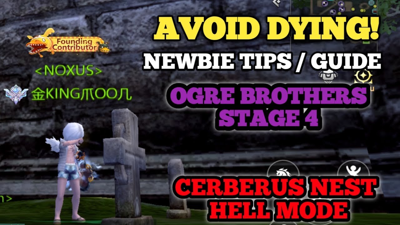Dragon Nest M Classic|Cerberus Nest Hell|Stage 4 OGRE BROTHERS |Guide For Newbies | Force User POV