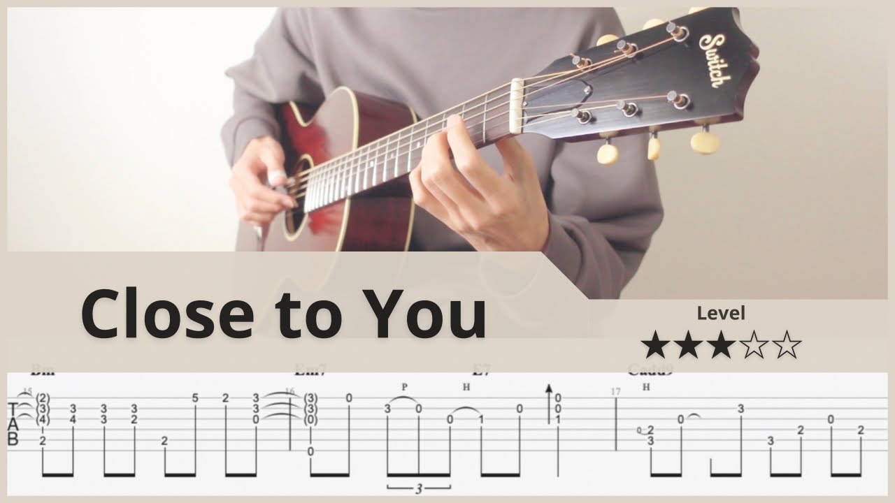 【TAB】Carpenters - Close to You - FingerStyle Jazz Guitar ソロギター【タブ】