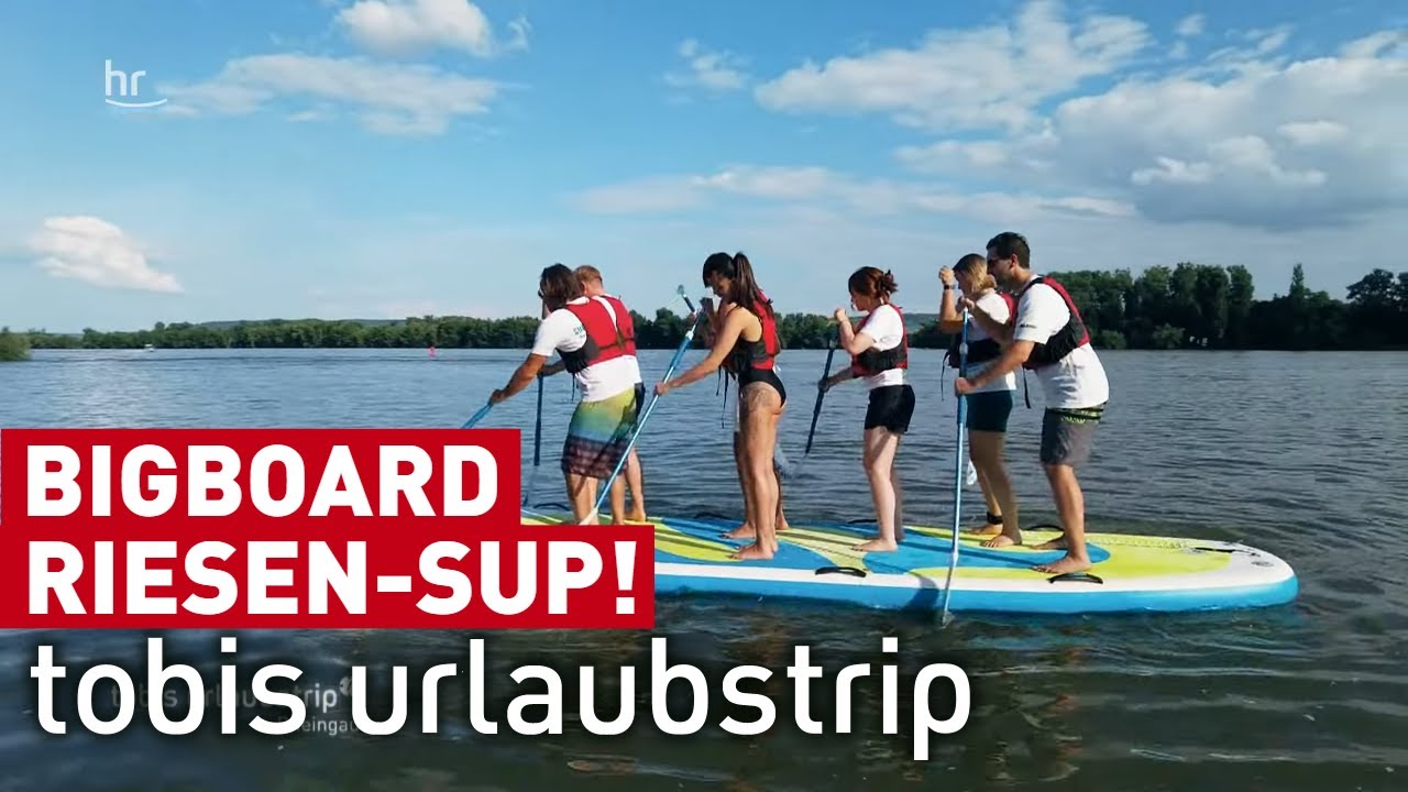 Wassersport-Action im Rheingau auf dem Riesen-SUP | tobis urlaubstrip | preview