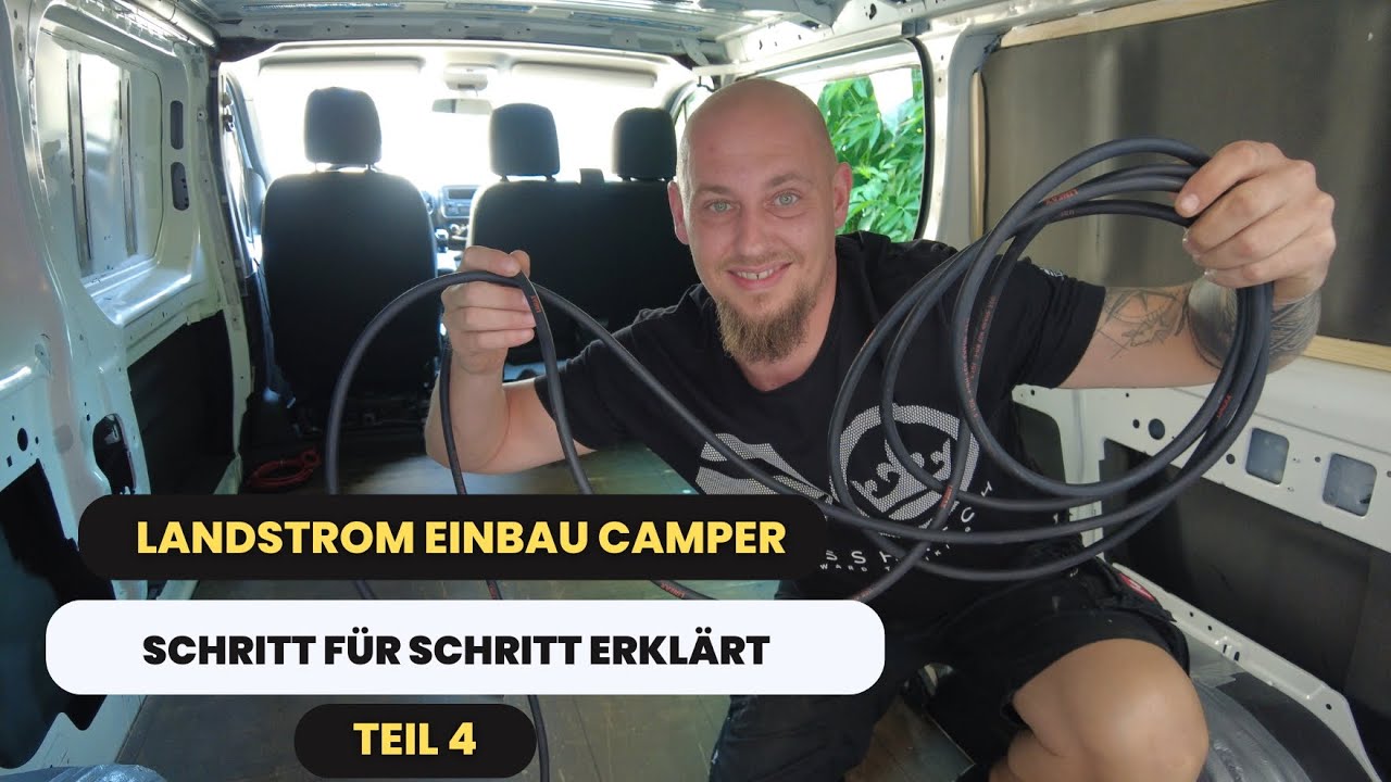 Camper Ausbau Teil 4 Landstrom Einbau selbst gemacht #camperausbau #campervan #camper