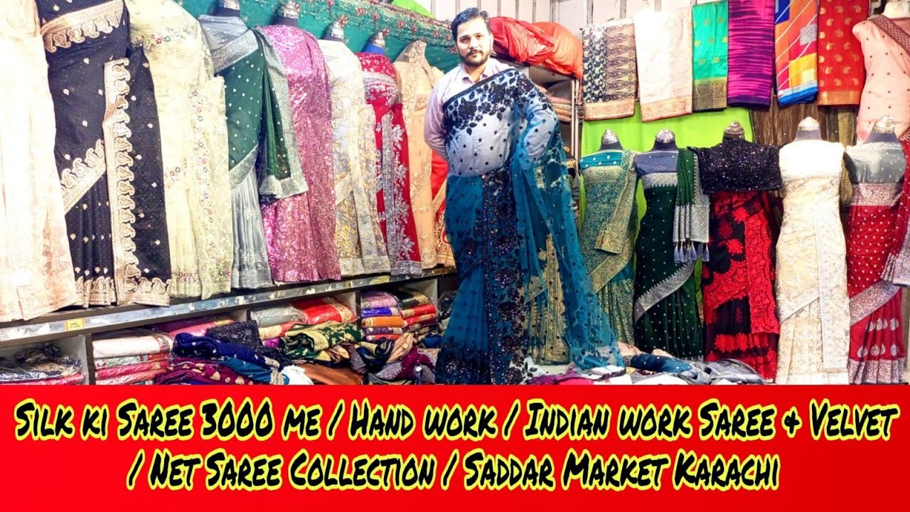 Silk ki Saree 3000 me / Hand work / Indian work Saree & Velvet / Net Saree Collection / Saddar