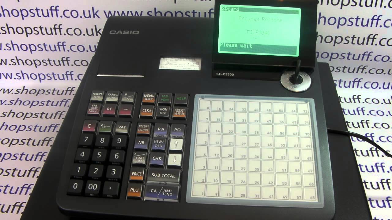 How To Casio SE-C450 or SE-C3500 With SD Card Programming Software