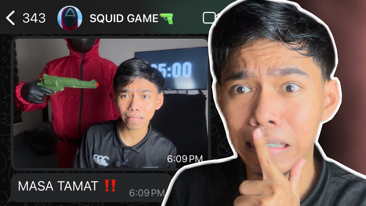 SQUIDGAME DATANG RUMAH AKU ‼️ MAIN PERMAINAN SERAM ‼️