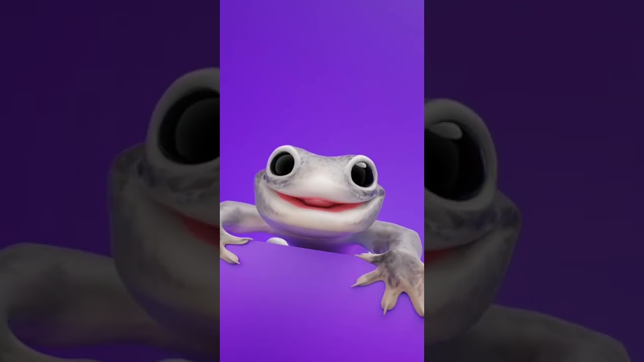 This is the Squeaky Gecko, send it to a friend and he will be granted 10 years of wealth #meme #art