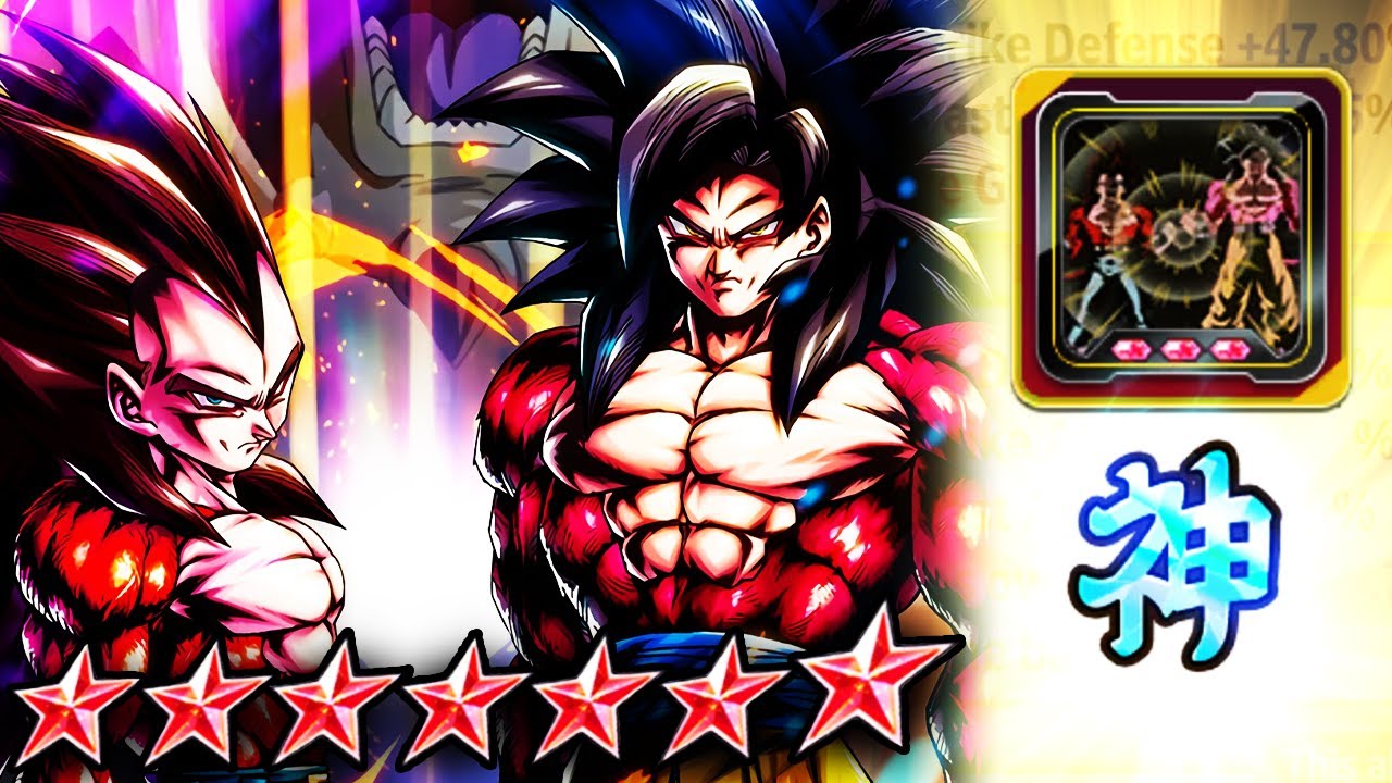 TOP 10??? LF SSJ4 GOKU & VEGETA PLAT SHOWCASE! - Dragon Ball Legends