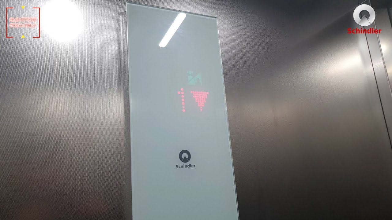 2021 Schindler 3000 MRL traction elevator with FIGS 120@Porta a Mare Mall - SC, Livorno, Italy