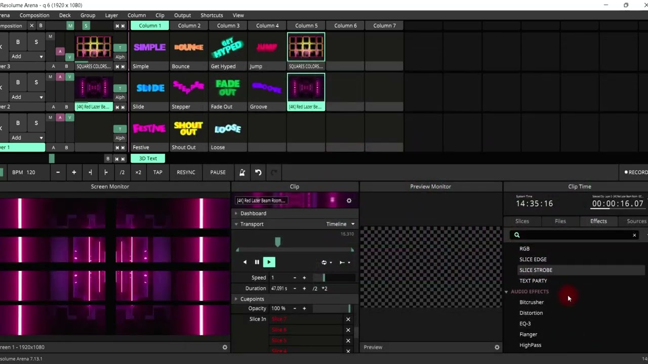 PLUGINS RESOLUME  SLICE STROBE