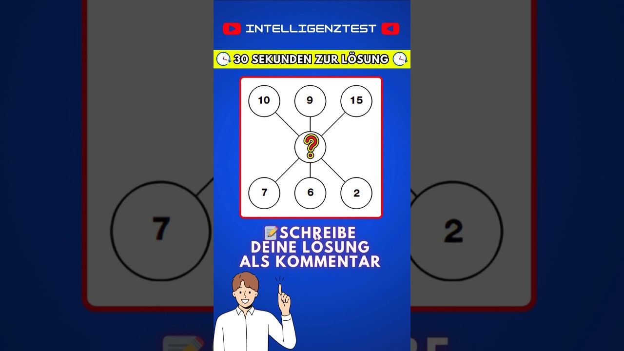 TESTE DEINEN IQ 🧠 QI-TEST #TestedeinenIQ #Intelligenztest #OnlineIQTest #IntelligenzQuiz