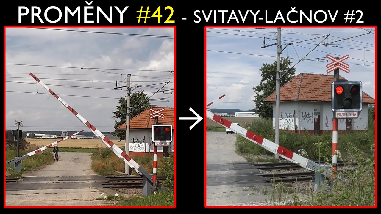 Proměny železničních přejezdů #42: Svitavy-Lačnov (2014 - 2020) / Railroad crossing changes