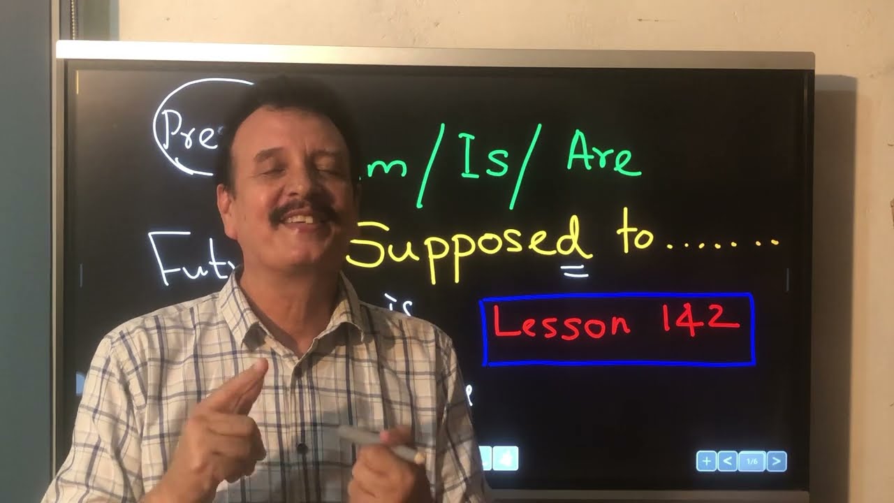 Lesson 142.AM/IS/ARE SUPPOSED TO යොදා ඉoග්‍රීසි කතා කරන විදිහ….