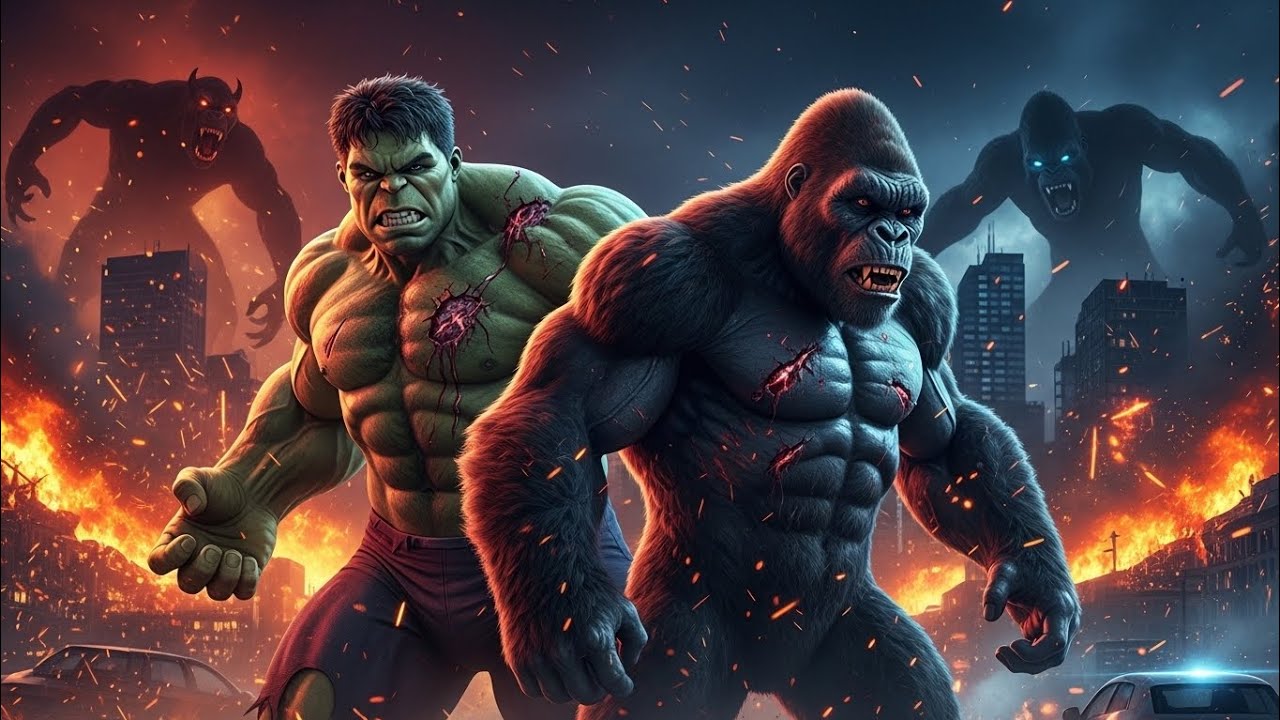 HULK was Defeated in The / KING KONG ESCAPE! City Under Monster Attack 😱🔥.