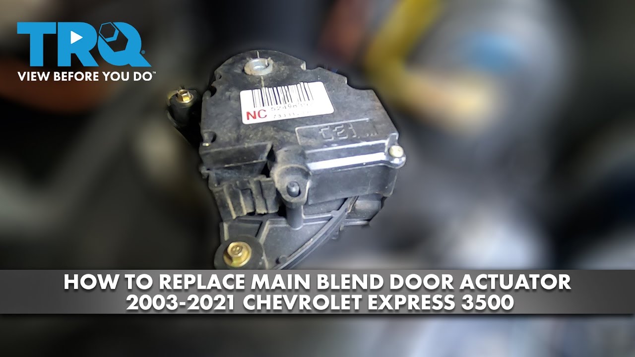How to Replace Main Temperature Blend Door Actuator 2003-2021 Chevrolet Express 3500
