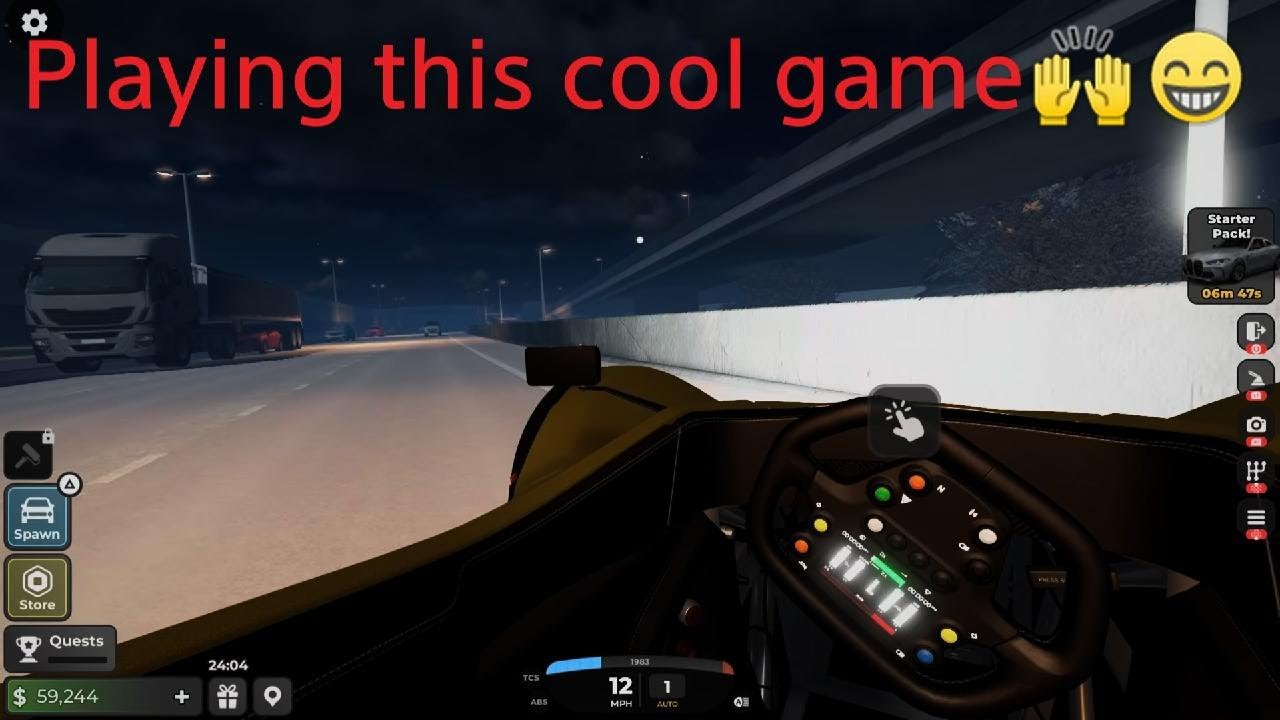 Playing this cool driving game