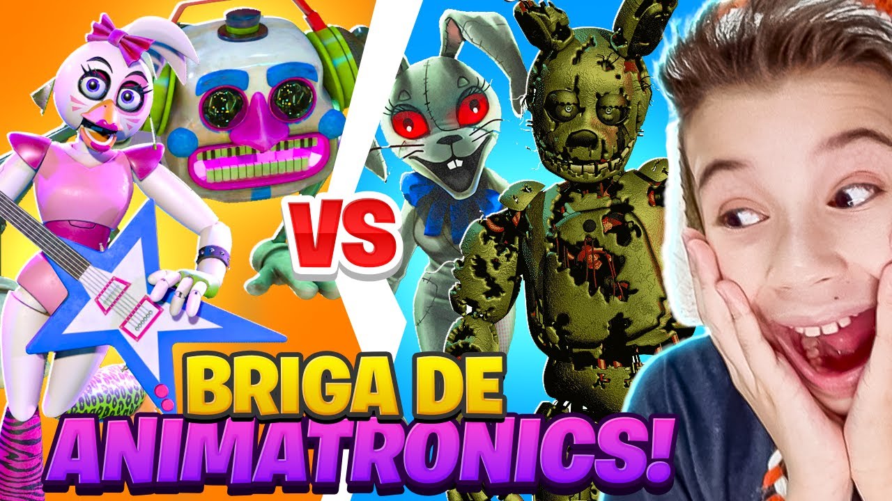 FIZ OS ANIMATRONICS BRIGAREM ENTRE ELES E OLHA NO QUE DEU🙄