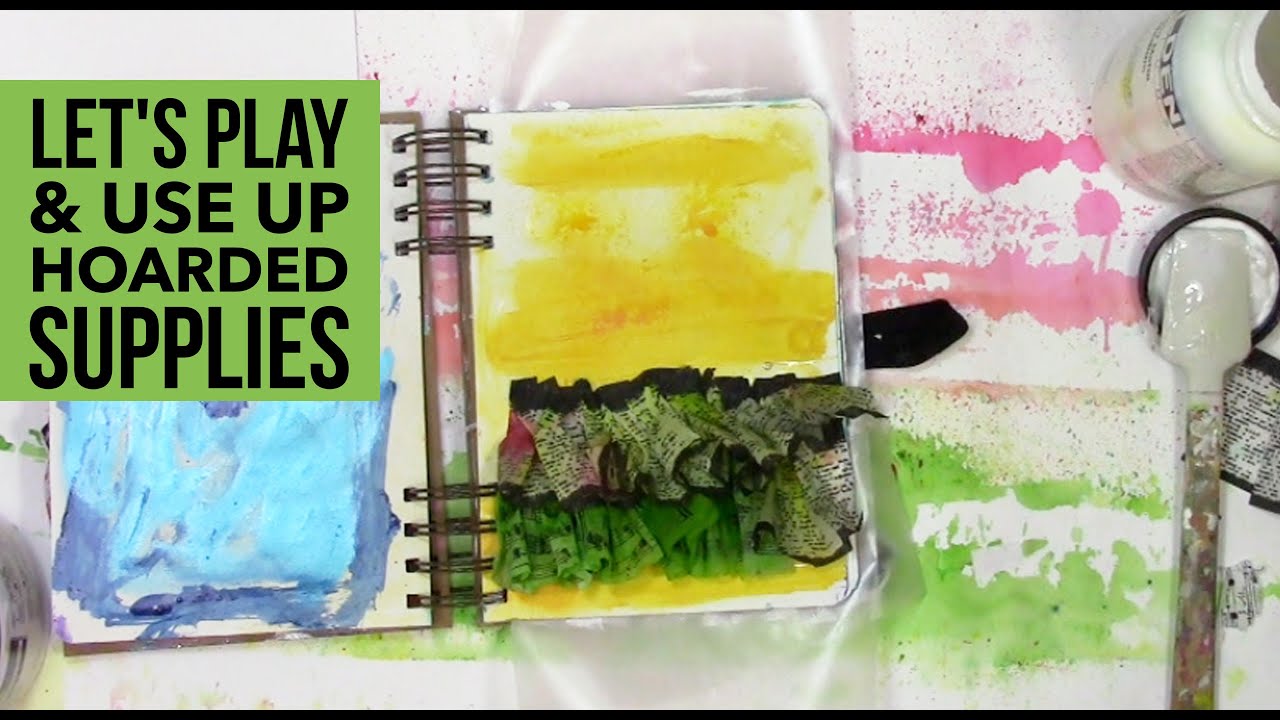 How to get over hoarding art supplies in an art journal