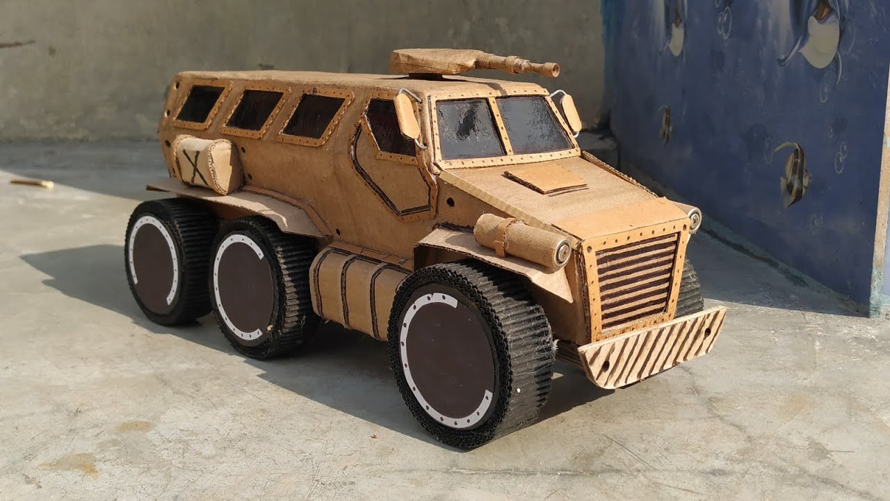 How to Make a Cardboard Truck | Army Truck | DIY RC Truck