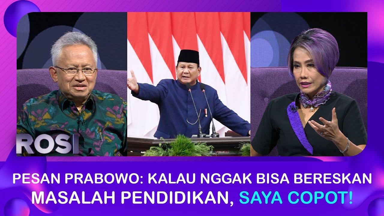 Pesan Prabowo pada Mendikti Saintek: Kalau Nggak Bisa Bereskan Masalah Pendidikan, Saya Copot! |ROSI