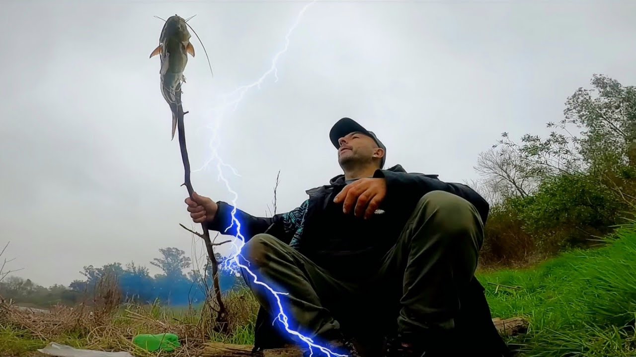 PESCA Y COCINA a La estaca Aventura por río. Carne y pescado asados. PESCA URBANA hoy