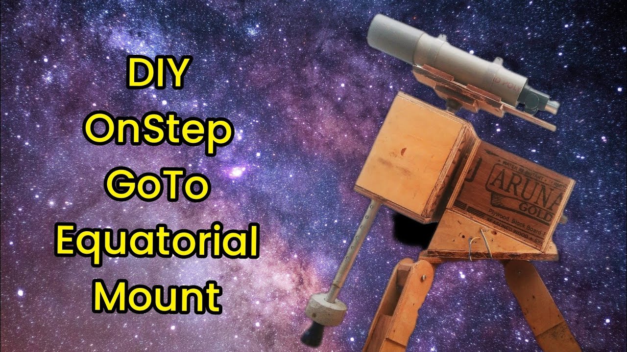 I built an OnStep GoTo Equatorial mount | DIY goto mount with onstep controller |Full tutorial vedio