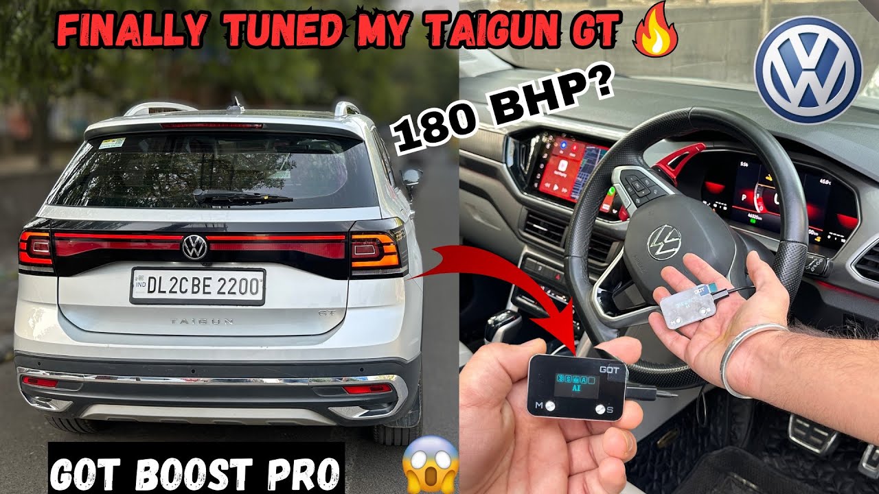 Finally TUNED My Volkswagen Taigun GT | 180 BHP ? | Installed Got Boost Pro In Taigun GT…