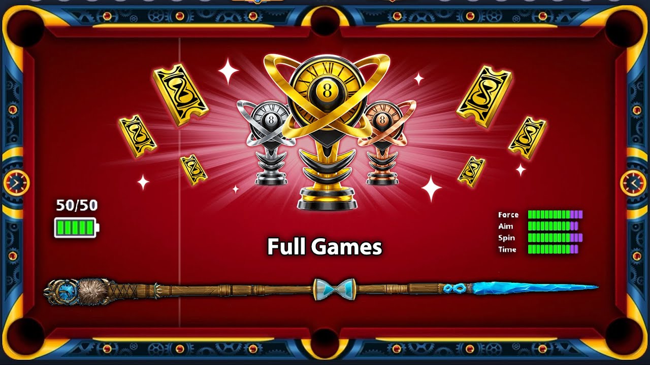 8 Ball Pool - From 1st Match to 44TH Match in Pool Chronicles Showdown Cup [FULL GAMES] GamingWithK
