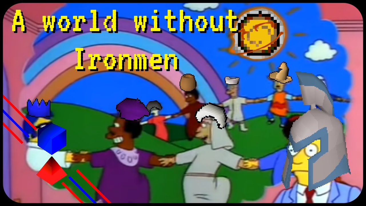 A world without ironmen | OSRS Meme