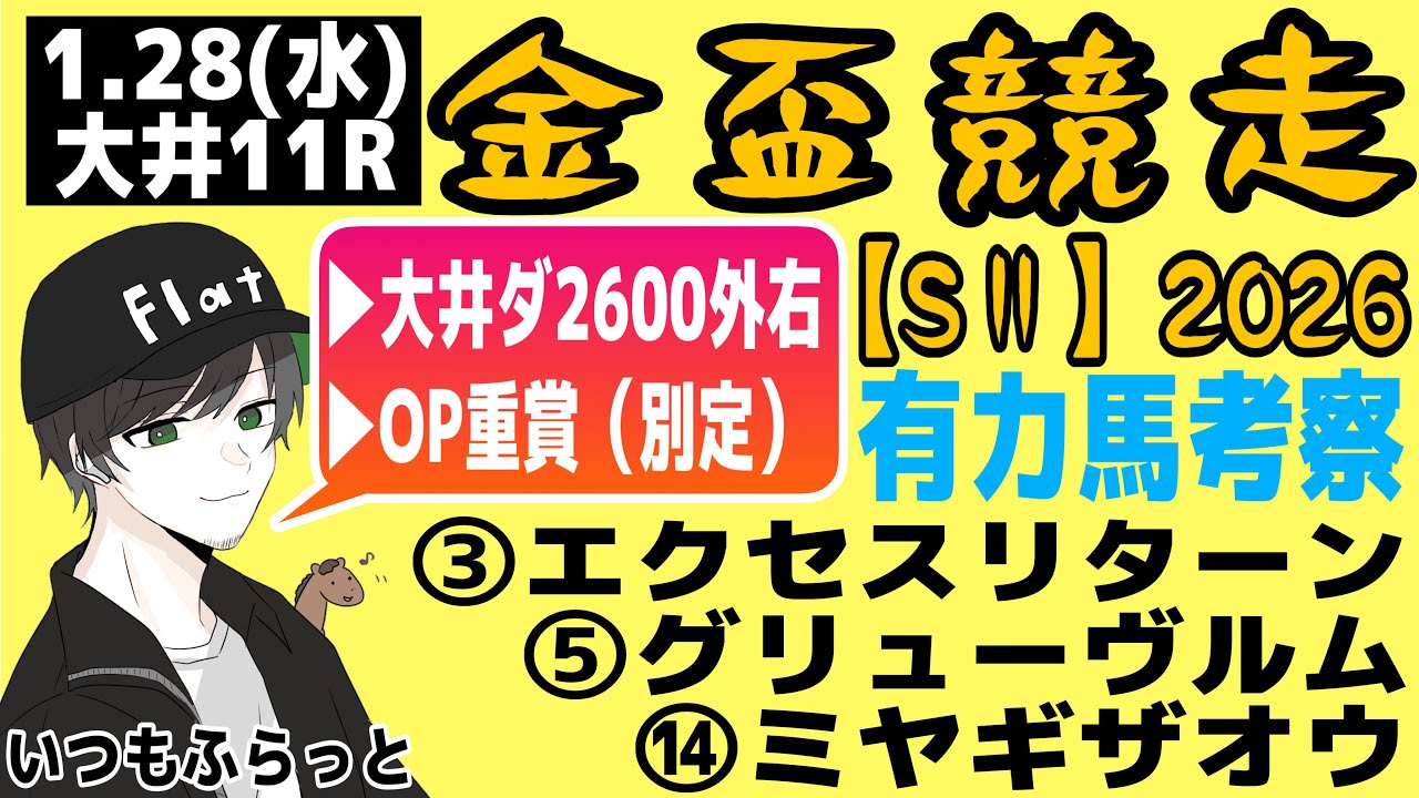 【長距離SⅡ】金盃2026有力馬考察🐴