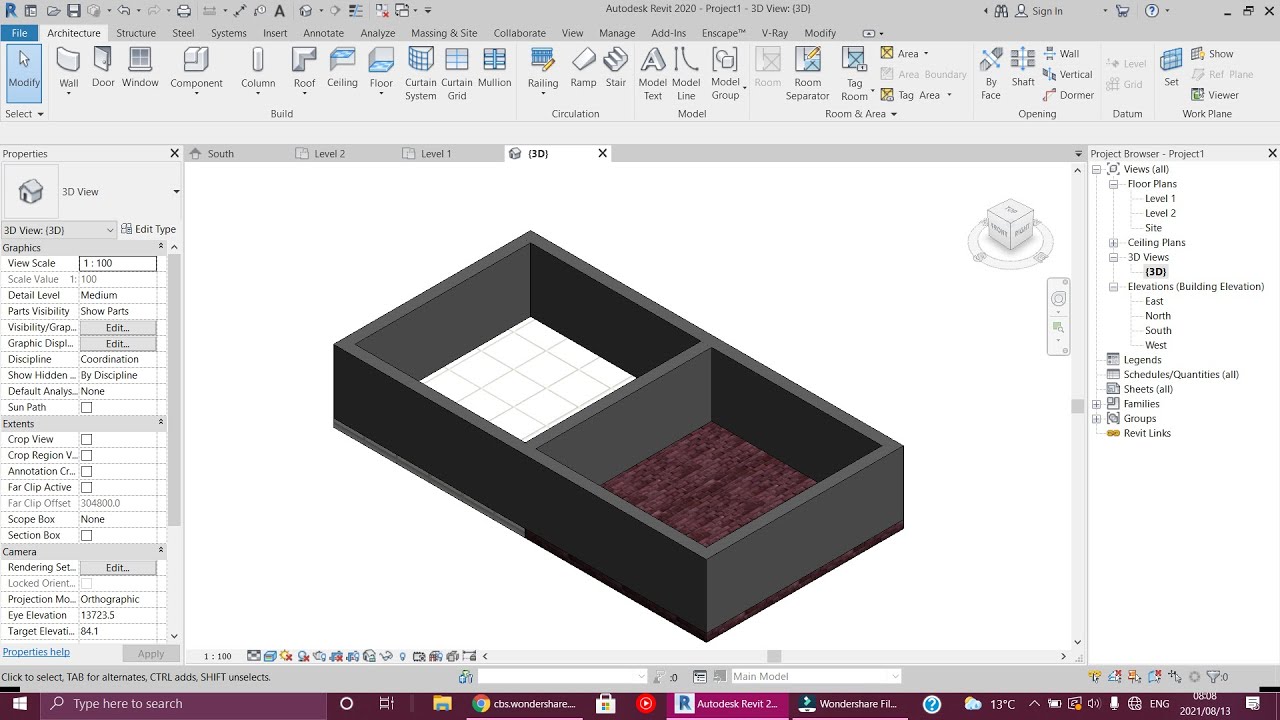 Applying different floor finishes in Revit