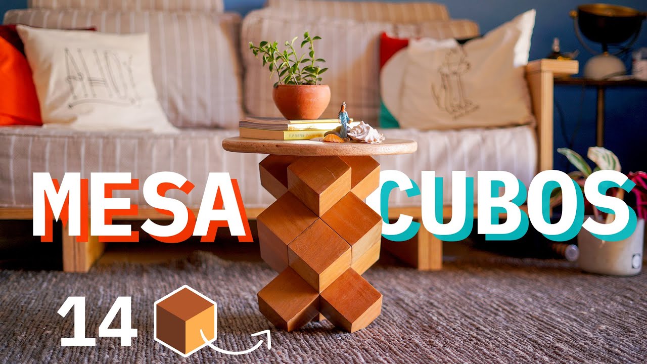 DIY - MESINHA CUBOS (Sem parafusos, SÓ COLA!)