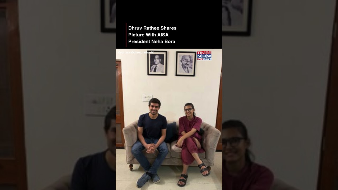 YouTuber Dhruv Rathee Shares A Picture With AISA President Neha Bora | Watch #Shorts