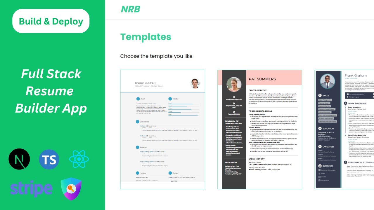 Build & Deploy a Full Stack Resume Builder App with Next js 14 in Hindi | Full stack Next js Project